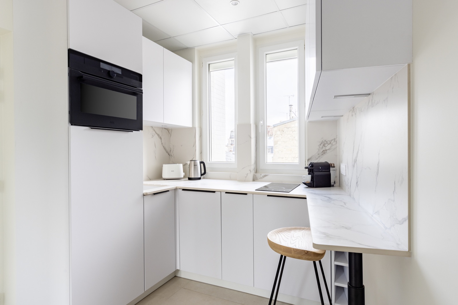 Cuisine du Studio Familial Supérieur Balcon